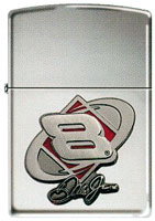 ZIPPO DALE JR. "DIAMOND EMBLEM"- HIGH POLISH CHROME