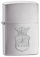 ZIPPO U.S. AIR FORCE CREST EMBLEM - BRUSHED CHROME