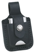 ZIPPO LIGHTER POUCH w/LOOP & THUMB NOTCH - BLACK