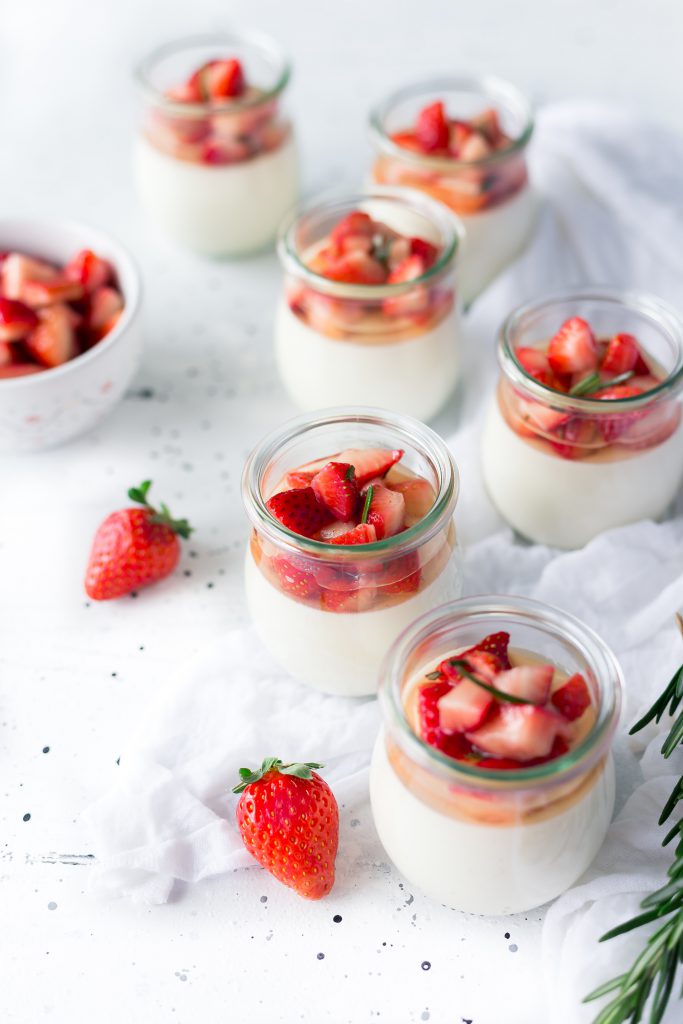 Strawberries and cream parfait 