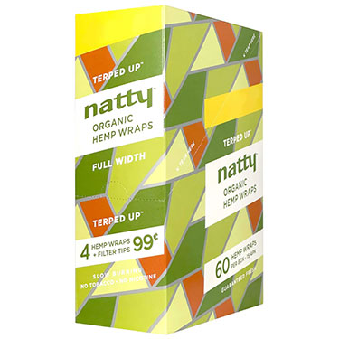 Natty Organic Hemp Wraps Terped Up 15 4pks