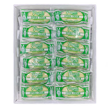Papas White Chocolate Covered Opera Cream Eggs 24ct Box