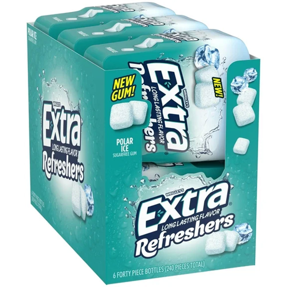 Extra Polar Ice Refreshers Sugar Free Gum 6ct Box