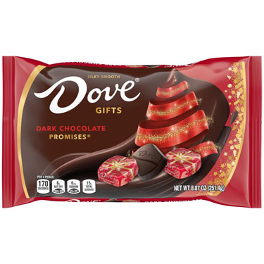 Dove Dark Chocolate Christmas 8.87oz Bag