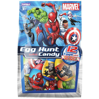 Marvel Easter Egg Hunt with Candy 12ct Bag