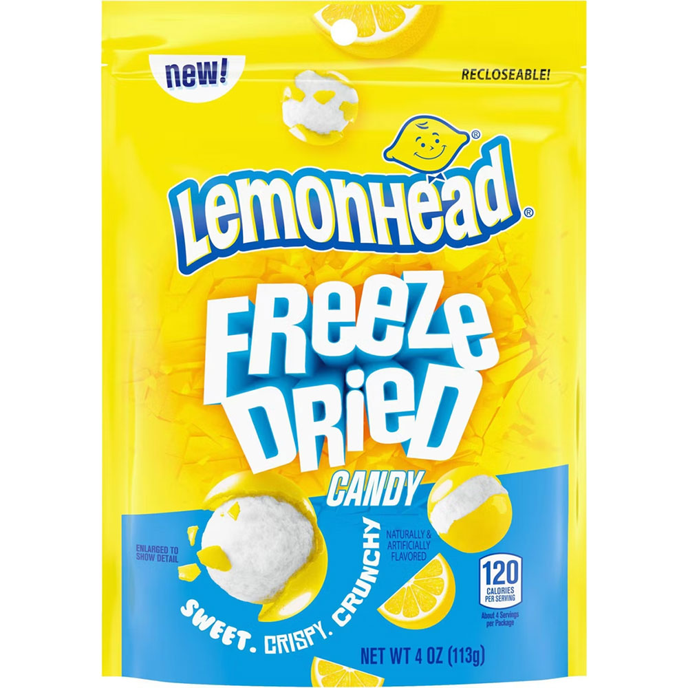Lemonhead Freeze Dried Candy 4oz Bag Expires August 20th 2026