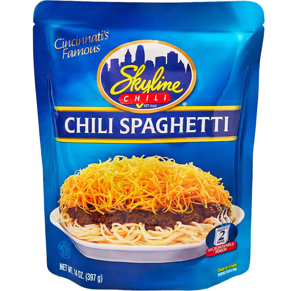 Skyline Chili Spaghetti 14oz Microwaveable Pouch