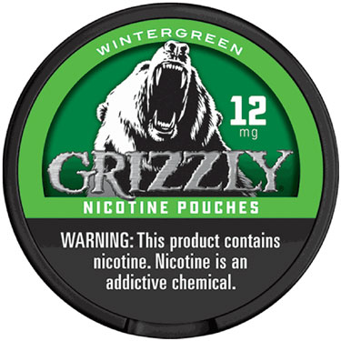 Grizzly Nicotine Pouches Wintergreen 12mg 5ct