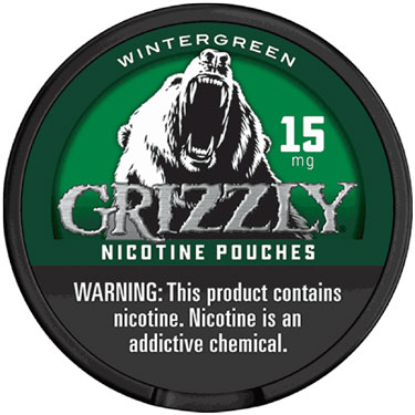 Grizzly Nicotine Pouches Wintergreen 15mg 5ct