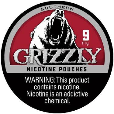 Grizzly Nicotine Pouches Southern 9mg 5ct