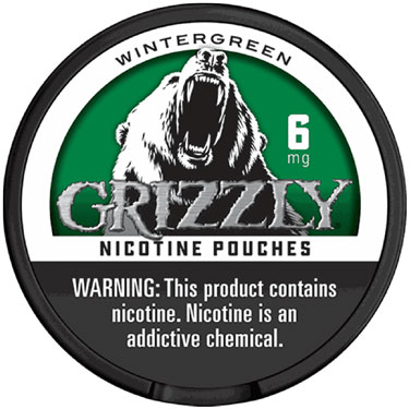 Grizzly Nicotine Pouches Wintergreen 6mg 5ct