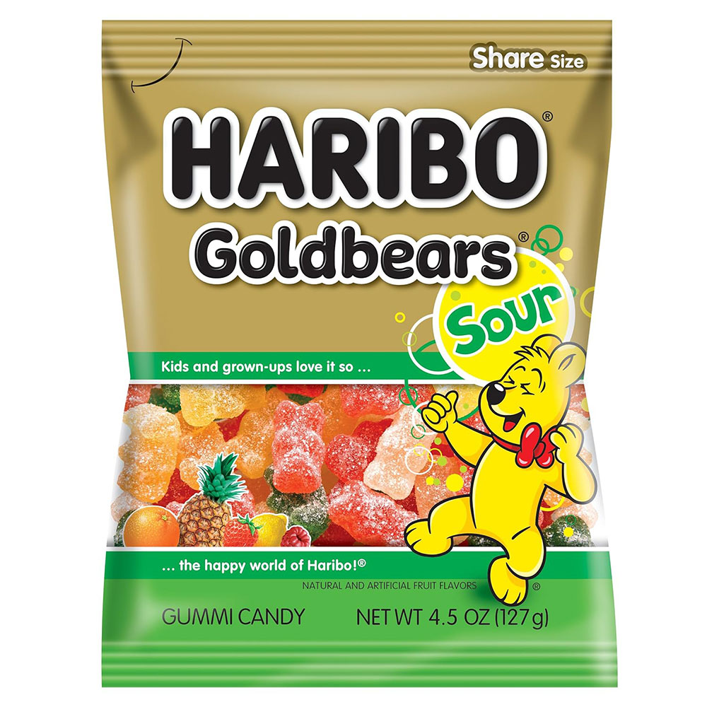 Haribo Sour Goldbears 4.5oz Bag Expires September 1st 2026