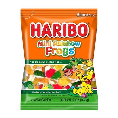 Haribo Mini Rainbow Frogs 5oz Bag Expires May 1st 2026