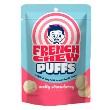 French Chew Strawberry Puffs 1.5oz Bag