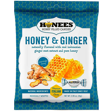 Honees Honey and Ginger 2.85oz Bag