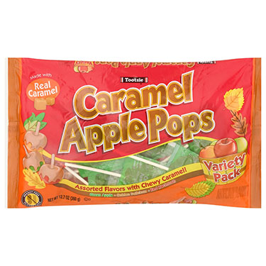 Tootsie Caramel Apple Orchard Pops 12.7oz Bag
