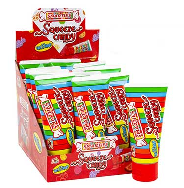 Smarties Squeeze Candy 12ct Box Expires October 20th 2026