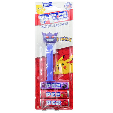 PEZ Dispenser Pokemon Gengar with Candy Rolls