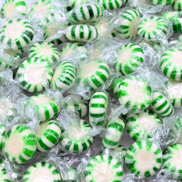 Quality Candy Spearmint Starlight Mints 1Lb