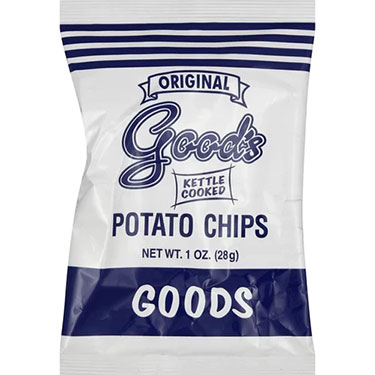 Goods Potato Chips Original Blue 1oz 24ct Expires February 15th 2026