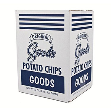 Goods Potato Chips Original Blue Box 2 Lb Expires December 7th 2025