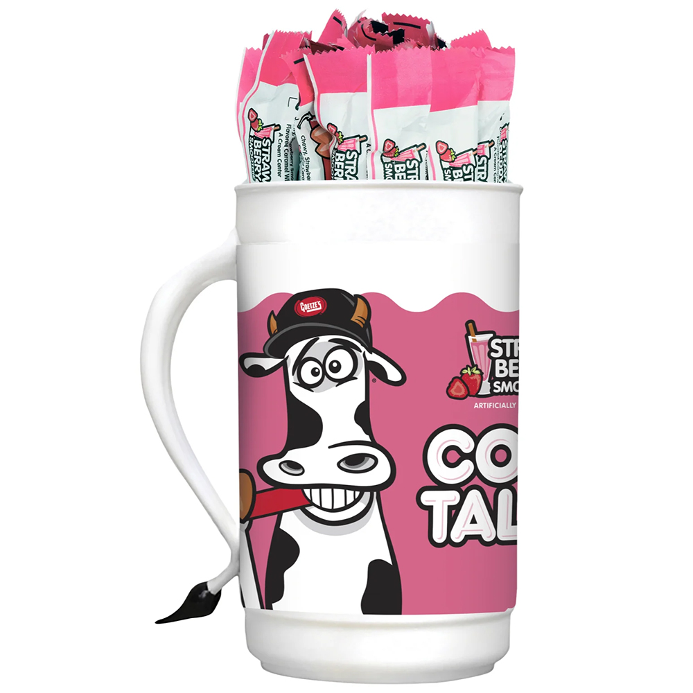 Goetze's Strawberry Smoothie Cow Tales and Tumbler 100ct