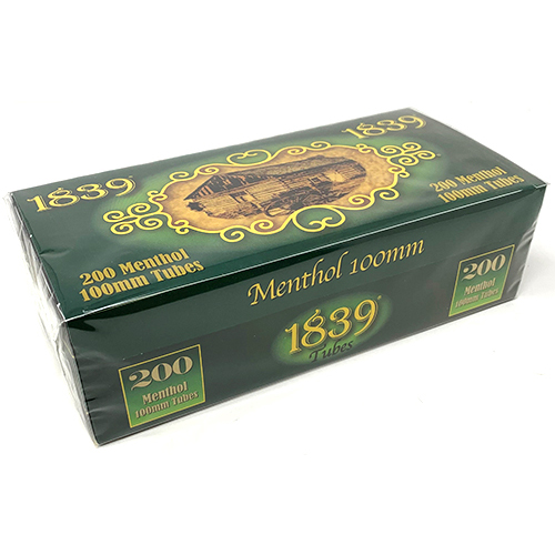 1839 Menthol 100 Cigarette Tubes 200ct 