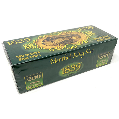 1839 Menthol King Size Cigarette Tubes 200ct 