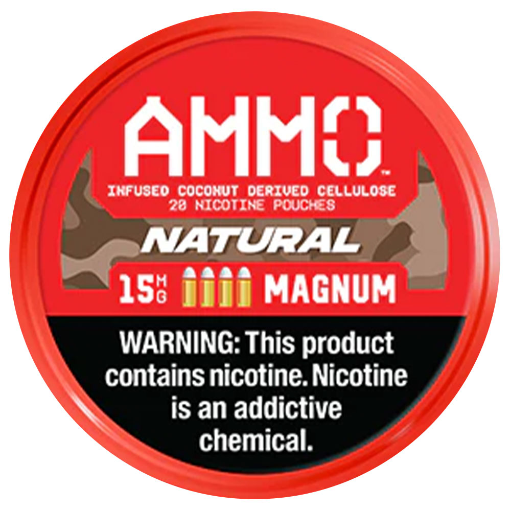 AMMO Nicotine Pouches Natural 15mg 5ct