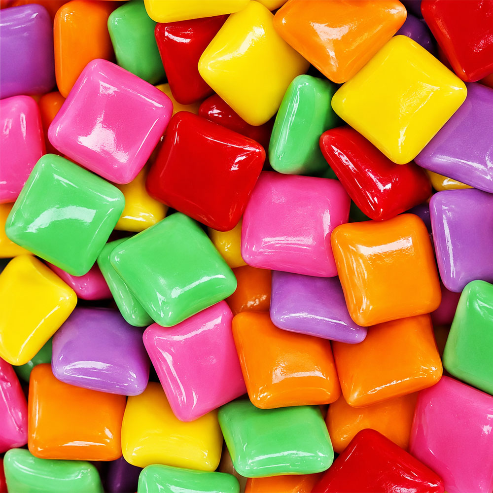 Dubble Bubble Chiclets Tropical Fruit Bubble Gum 5 lb