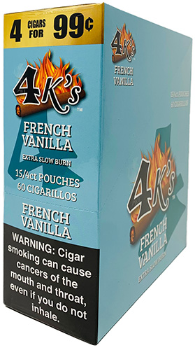 4 Kings Cigarillos French Vanilla 15ct 