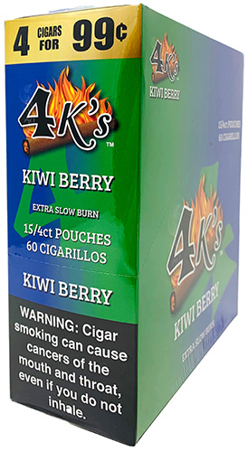 4 Kings Cigarillos Kiwi Berry 15ct 