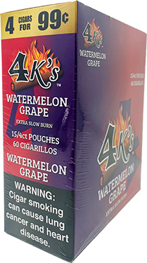 4 Kings Cigarillos Watermelon Grape 15ct 