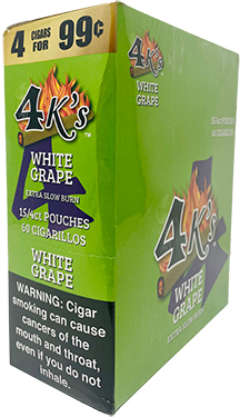 4 Kings Cigarillos White Grape 15ct 