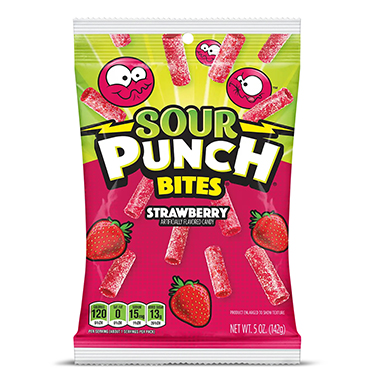 Sour Punch Strawberry Bites 5oz Bag 