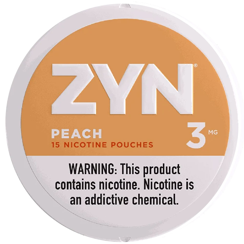 ZYN Nicotine Pouches Peach 3mg 5ct
