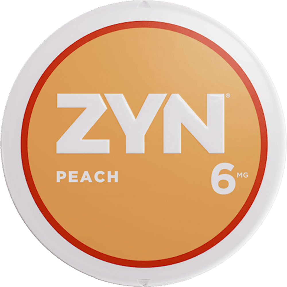 ZYN Nicotine Pouches Peach 6mg 5ct
