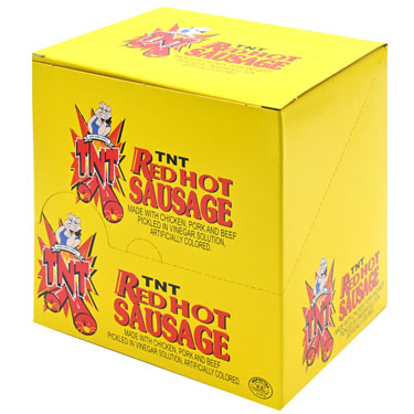 Hannahs TNT Red Hot Sausage 20ct Box Expires May 23rd 2026
