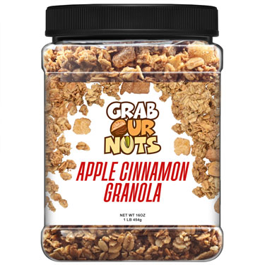 Grab Our Nuts Apple Cinnamon Granola 16oz Jar