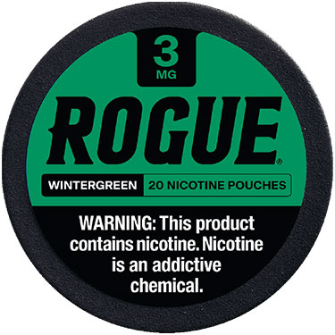 Rogue Nicotine Pouches Wintergreen 3mg 5ct