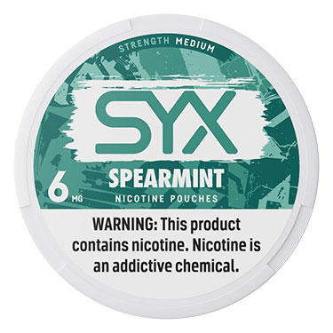 SYX Nicotine Pouches Spearmint 6mg 5ct
