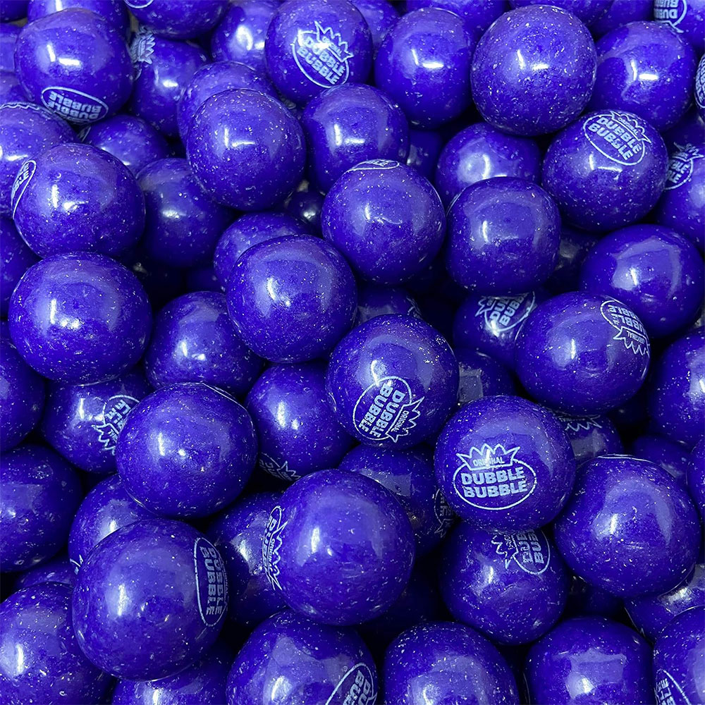Dubble Bubble 1 Inch Gumballs Grape 2 lb