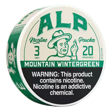 ALP Nicotine Pouches Mountain Wintergreen 3mg 5ct 