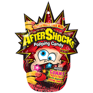Aftershocks Gummy Fries Cherry 1.48oz Bag 