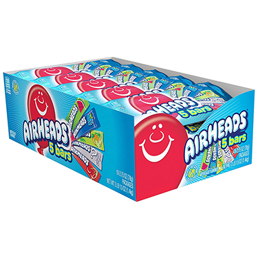 Airheads 5 Bars Assorted Variety Pack 18ct Box 