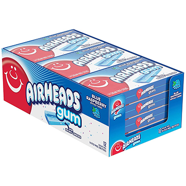 Airheads Gum Blue Raspberry 12ct Box 