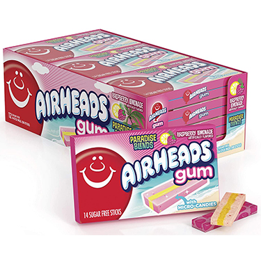 Airheads Gum Raspberry Lemonade 12ct Box 