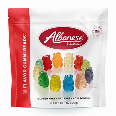 Albanese 12 Flavor Gummi Bears 13.5oz Bag 