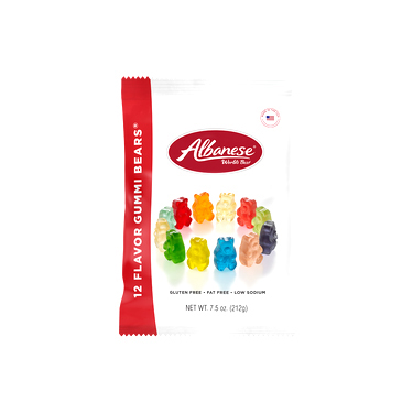 Albanese 12 Flavor Gummi Bears 7.5oz Bag 