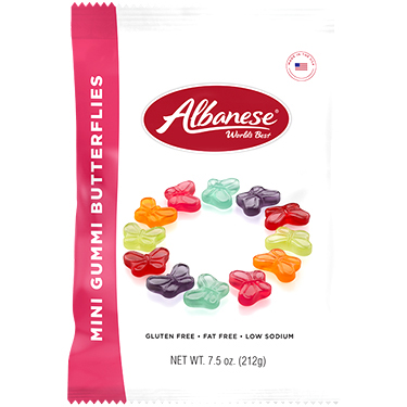 Albanese Mini Gummi Butterflies 7.5oz Bag 